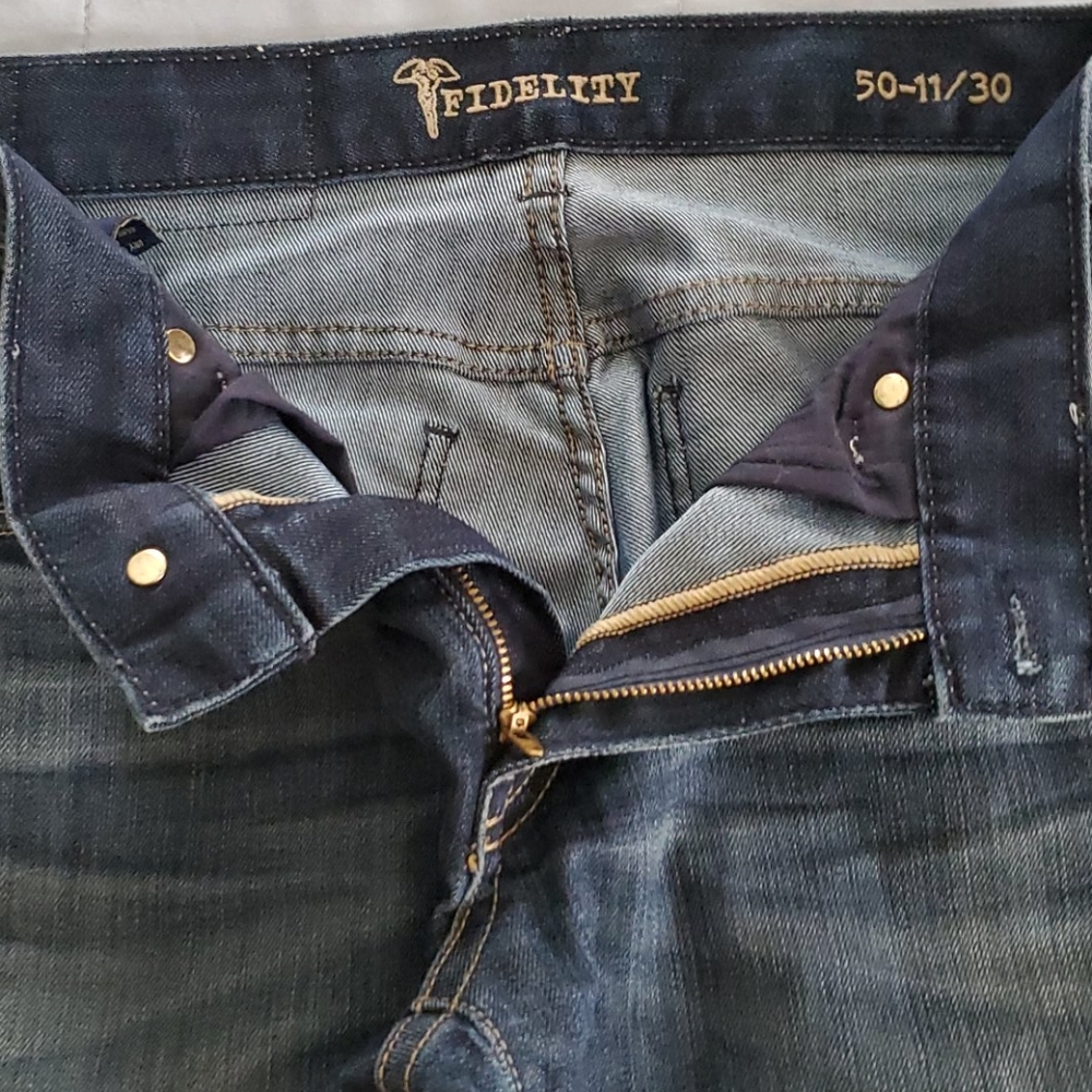 NWTS FIDELITY RELAX FIT DENIM JEANS. 30X34 - Picture 3 of 8